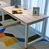 迈亚家具台式电脑桌钢架职员办公桌椅组合单人电脑桌书桌双人桌子写字台 100*60*74cm