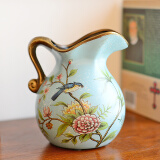 墨菲美式乡村小花瓶摆件插花欧式陶瓷客厅家居装饰餐桌干花仿真花花器 报喜鸟（不含花）