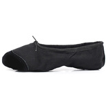 成人幼儿童舞蹈鞋软底猫爪练功鞋男女芭蕾舞鞋体操瑜伽形体跳舞鞋 黑色皮头练功鞋 31(内长20cm)