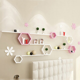 城市密码墙上置物架壁挂墙面墙柜客厅电视背景墙装饰架卧室墙壁隔板 套餐S