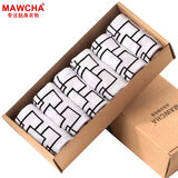 Mawcha 时尚棉袜男士袜子男士短袜春夏季薄款个性休闲潮流低帮船袜6双装 白色6双装 均码