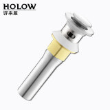 好来屋（Holow） 洗脸盆下水器洗面盆下水管洗手盆台盆拖把池落水排水管防臭套装 弹跳有孔下水器
