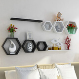 城市密码墙上置物架壁挂墙面墙柜客厅电视背景墙装饰架卧室墙壁隔板 套餐F