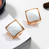 黛若欧美高级感耳钉无耳洞耳夹女耳饰夸张大耳环网红复古港味酷暗黑系