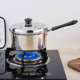 宏利 不锈钢奶锅 宝宝辅食锅家用汤锅婴儿炖煮粥锅电磁炉燃气 不锈钢奶锅14cm