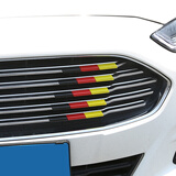 福特新蒙迪欧三色中网改装专用福睿斯福克斯中网卡条ABS塑料饰条 三色中网饰条-机械德国款