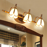 欧柏图 美式镜前灯LED 欧式浴室卫生间镜柜灯创意化妆镜灯 装饰梳妆台灯 3头送LED光源