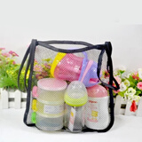 婴儿童手推车挂包置物袋收纳包宝宝车通用储物挂袋伞车网袋网兜 全黑款网兜