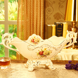 梵莎奇 欧式果盘 2025新品奢华客厅大号水果盘创意家用茶几陶瓷果盆摆件