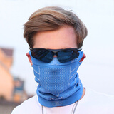 JIEYIDA骑行口罩头套面罩自行车蒙面巾魔术头巾户外防风围脖春秋骑行装备 蓝色