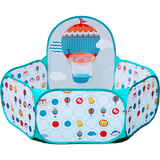 费雪（Fisher-Price）海洋球池 布制投篮儿童海洋球池球池围栏（配25个海洋球）F0316