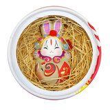 北京兔儿爷 吉兔坊好运兔爷 生肖猪 工艺品 旅游纪念 玩偶公仔手办 民俗玩具  中秋春节礼品 泥塑