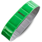 rimix魔术贴扣 反光植绒带 跑步 安全骑行 束裤带 反光条 反光手环带 果绿3个