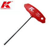 德国K牌 公制T型内六角扳手 平头 T形扳手 2-10mm 加长 特长 标准长 进口扳手 2.5x200