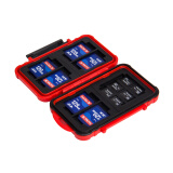锐玛（EIRMAI）CB-101 单反相机存储卡盒 SD CF MSD TF卡盒 收纳盒 红色