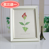 汉傲装饰材料 相框摆台照片框挂墙创意现代简约像框架定制 白色 小12寸-可放照片尺寸20.5x30.5cm