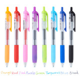中性笔 速干笔 按动签字笔 学生用笔 彩色中性笔 G101 红色8支