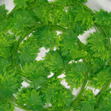 豫之韵假花藤条塑料绿植物花壁水管道装饰空调管遮挡吊顶装饰室内阳台 30片青枫叶（1包12条）