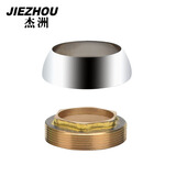 杰洲 冷热水龙头铜杆阀心 厨房面盆混水阀阀芯35/40mm进口陶瓷阀芯卫浴五金开关维修配件 35mm铜压盖+铜装饰盖