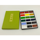吴竹（KURETAKE） 吴竹固体水彩颜料颜彩耽美国画颜料岩彩12色18色24色36色   18色套装