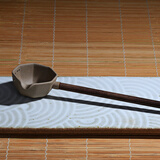 陶立方 茶汤勺竹制手柄长柄分茶勺功夫茶具配件老坑矿陶瓷汝窑过滤茶勺 老坑矿茶汤勺3号