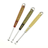 成人儿童不锈钢耳勺 挖耳勺便携带钥匙孔掏耳勺挖耳朵工具 C-169（2个独立装）颜色随机