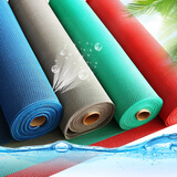 慷曦 塑料地垫门垫进门防滑垫子PVC浴室厨房厕所卫生间玄关家居游泳馆加镂空防水网格入户脚垫子 90宽/1米长普厚3.5mm厚 红色