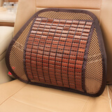 拓思汽车腰靠可调节腰枕车用腰靠背垫冰丝透气腰托夏季腰枕办公通车用 粗钢筋可调节竹片 单只 单只价
