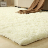 月之吻 高毛金丝绒地毯 客厅茶几沙发卧室地毯 可水洗 多尺寸可选可定制 米白色 80*200CM