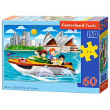 Castorland巧思进口儿童拼图60片智力玩具男孩女孩礼品幼儿园 5-6岁 悉尼游艇之旅066025