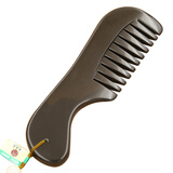 砭大夫 天然玄黄泗滨砭石梳子专卖砭石经络按摩梳头皮按摩包邮