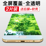 索聚适用 oppor9s钢化膜 R9\/R9Plus\/R9sPlus  全屏透明 抗蓝光钢化膜 R9 全屏透明【高清版】（2张装）