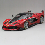 比美高 1:18 法拉利Laferrari 拉法 车模合金汽车模型跑车模型 收藏送礼 精细版法拉利FXX K 88#红色