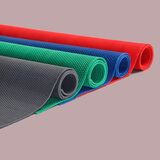 慷曦 塑料地垫门垫进门防滑垫子PVC浴室厨房厕所卫生间玄关家居游泳馆加镂空防水网格入户脚垫子 160宽/1米中厚4.5mm厚 红色