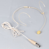 depusheng 得普声无线话筒腰包教学小蜜蜂扩音器耳麦话筒导游随身腰麦领夹麦克风胸麦线肤色头戴线耳挂 U段三针小卡农肤色头戴线