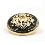 迈利达英伦双狮金属纽扣 外套衬衫钮扣金色黑色女毛衣大衣扣子 金+黑 20mm 5个