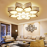 梵帝登灯具客厅大灯led吸顶灯个性创意温馨大厅饭餐厅书房间主卧室灯饰 大号72W(直径90cm) 无极调光(带遥控)