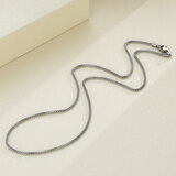 Peifeite 个性钛钢男士项链金属锁骨链装饰男生时尚饰品粗链子吊坠搭配链