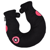 泊斯尔borthU型PVC注水肩颈 热水袋围脖子暖水袋 暖肩颈 暖手宝 热敷暖手袋环保材料披肩护颈椎 U型-炫酷陆战队