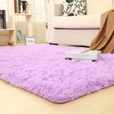 月之吻 高毛金丝绒地毯 客厅茶几沙发卧室地毯 可水洗 多尺寸可选可定制 紫色 80*200CM