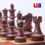 友邦 友邦（UB）国际象棋儿童成人西洋木塑带磁性可折叠培训教学套装 3520L(XL号)