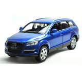 成真奥迪q7合金汽车模型玩具车1：32声光回力四开门男孩玩具 合金玩具 奥迪Q7蓝色