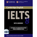 剑桥雅思8：有答案 英文进口原版 Cambridge IELTS 8: With Answers [With 2 CDs]图书开工开学季