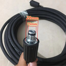 洗车机水管2380型耐磨钢丝管洗车机高压防爆管高压管出水管子清洗机出水配件 双大头钢丝管出水管 10米长度