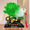 胖东来同款翡翠白菜摆件客厅百才如意玉发才大装饰工艺品开业礼物 大号招财纳福白菜(视频上规格)