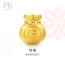周生生黄金转运珠福袋足金情侣手串不含红绳手链89197C定价