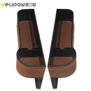 德力普（Delipow）车载缝隙收纳盒 汽车座椅夹缝中控架手机水杯置物袋小汽车货轿车椅位侧边储物盒 棕色【主驾+副驾】