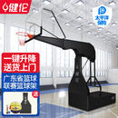 健伦【包安装】篮球架室内标准篮球框成人比赛电动液压折叠升降篮球架 手枪电动液压（球馆专用）