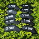 PXG铁杆套高尔夫杆头套 保护套 铁杆套升级版挖起杆球杆套 升级版黑色磁铁闭合一套