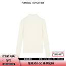 VEGA CHANG【仿貂绒打底】软软糯糯JU保暖  加厚绒针织毛衫女冬 浅米杏-预售15天 均码